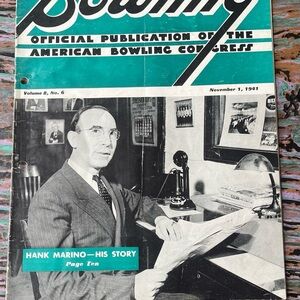 Vintage November 1941 Bowling Magazine